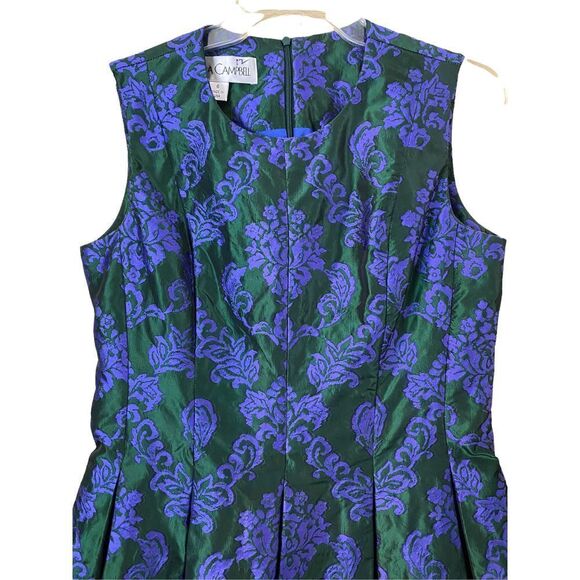 Sara Campbell Jacquard Fit And Flare Floral Dress Size 6 - Picture 2 of 8